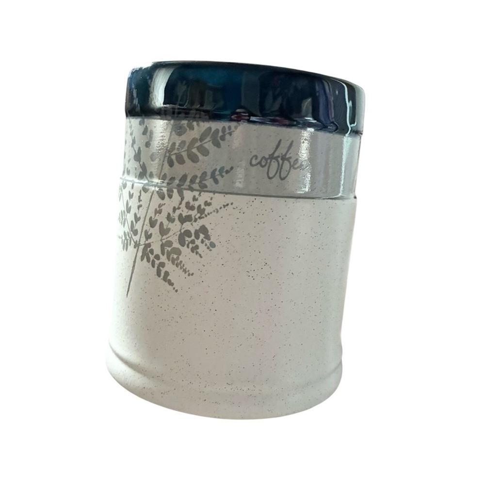 The Old Pottery Co. Gray Fern Ceramic Utensil Holder‎ / Crock - Picture 3 of 5